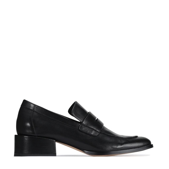 EOS Cass Low Heeled Loafer in Black - Picture 3 of 5
